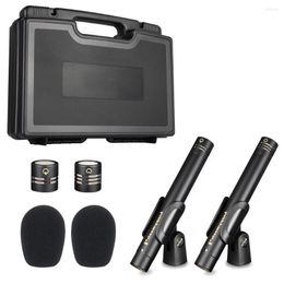 Micrófonos CM2, micrófono condensador de grabación de diafragma pequeño, micrófono portátil cardioide para instrumentos de música, Piano, guitarra, recogida estéreo