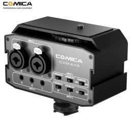 Microphones Comica CVMax3 XLR Adaptateur audio Adaptateur Préamplificateur Dual XLR / 3,5 mm / 6,35 mm Mélangeur de port pour les caméscopes Cameras DSLR Canon Nikon