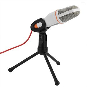 Microphones Microphone à condensateur 3 5mm Plug Accueil Stéréo MIC Trépied de bureau pour PC YouTube Vidéo Skype Chat Gaming Podcast Enregistrement