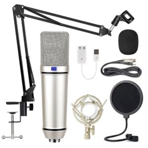 Microphones Microphone du condenseur RU87 Microphone Microphone Professional Studio microphone pour ordinateur en direct Podcast Gaming Singing