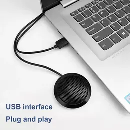 Microphones Conférence Pickup 360 ° pour ordinateur portable/carte son USB de bureau/PC à condensateur 3,5 mm