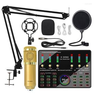 Microphones DJ 10 Sound Card Set BM800 Mic Studio Condenser Microphone For Karaoke Podcast Recording Live Streaming