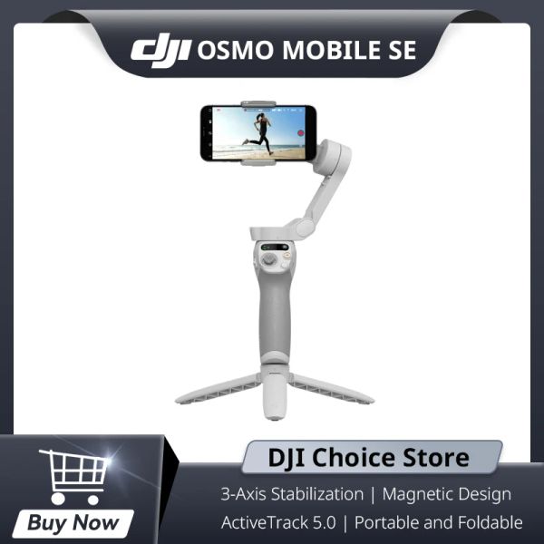 Micrófonos DJI OSMO Mobile SE Handheld Stabilizer Stabilizer Selfie Trípode OM SE para diseño magnético de teléfonos inteligentes