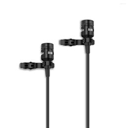 Microfoons Dual-kop revers clip-on omnidirectionele microfoonmicale kabel 1,5 m /6m voor smartphone DJI osmo-zak