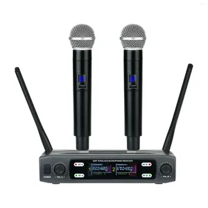 Microphones Dual Microphone System Handheld for DJ Meeting Party