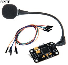 Microphones Module de reconnaissance vocale de contrôle durable Câble de pull vocale noir universel avec des outils de microphone à haute sensibilité pour Arduino