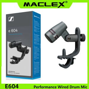 Microphones E604 Dynamique cardioïde Professionnel Dynamique Drum Microphone Instrument Métro-Micfono Micfono Stage avec Clip Arm Mont Drum Wired Mic