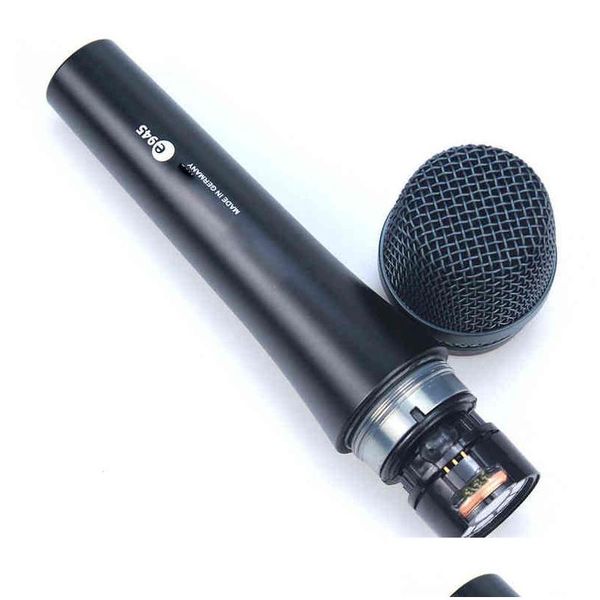 Microphones E945 filaire dynamique cardioïde super-cardioïde 945 micro portable pour chant en direct karaoké Sennheiser Microphone T220916 Drop D Dh0M1