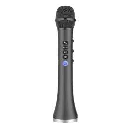 Microphones Eonko L698 15W En haut-parleur microphone de karphone Bluetooth sans fil avec émetteur FM 4000mAh Batterie amovible rechargeable