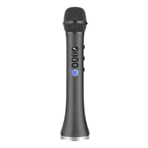 Microphones Eonko L698 15W En haut-parleur microphone de karphone Bluetooth sans fil avec émetteur FM 4000mAh Batterie amovible rechargeable