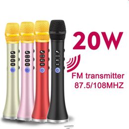 Microphones Eonko L698DSP 20W En haut-parleur microphone de karphone Bluetooth sans fil avec puce DSP FM Batter