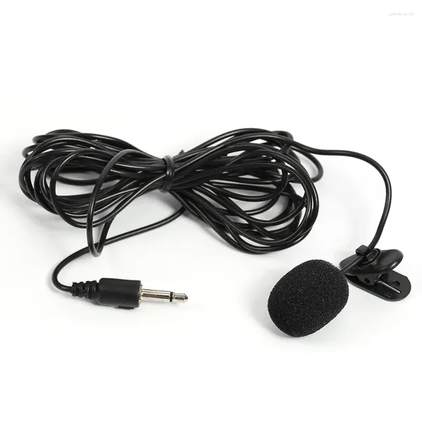 Microphones MIC externe 3,5 mm Jack stéréo Car Microphone Anti-nise Communication mains libres pour véhicule DVD GPS lecteur