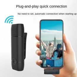 Microfoons F12 Wireless Bluetooth Collar Clip Wheat Mobile Telefoon Microfoon Integrated Sound Card Singing Recording Live Voice Changer