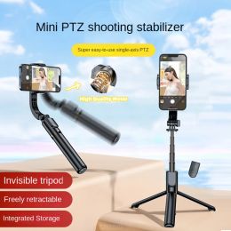 Microfoons fgclsy 2023 Nieuwe handheld gimbal smartphone Bluetooth handheld stabilisator met statief selfie stick fold gimbal voor xiaomi iPhone