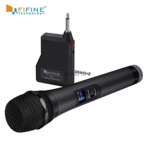 Microphones FIFINE UHF 20 canaux Microphone dynamique portable Système de micro sans fil pour les fêtes de karaoké sur le système de mixage, etc. HKD230818