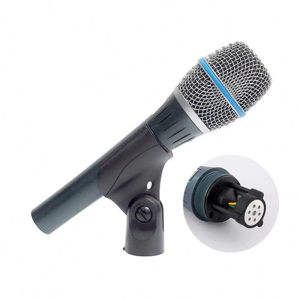 Microphones Finlemho Professional Microphone Condenseur Karaoke Recording Studio Vocal Beta 87a pour Home DJ Te-encein Mixer Audio Phantom Power