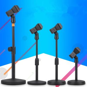 Microfoons opvouwbare desktopmicale stand verstelbare hoek opvouwbare tafelbladen Microfoon Mount Holder Stand Beugel Plastic Zwart