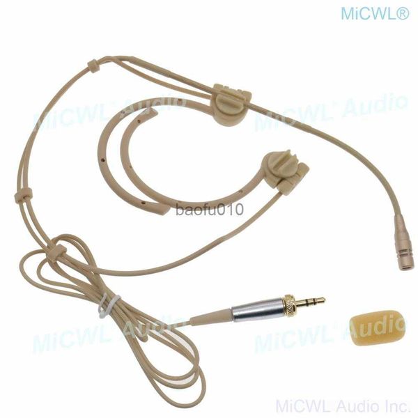 Microphones Microphone cardioïde pliable pour le casque pour Sennheiser G2 G3 G4 EW100 EW300 EW500 Digital Wireless BeltBoday System 3.5 mm verrouillage HKD230818