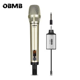 Microphones FWM102 Microphone sans fil Microphone Microphone UHF Fréquence réglable Microphone sans fil