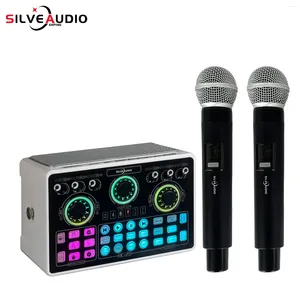 Microphones GAX-HC29 Interface audio du système de haut-parleur portable 3-en-1 avec carte son