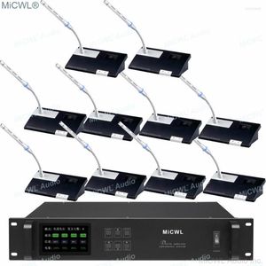 Microfoons Echte MICWL Digital Wireless Gooseneck Microfoon Conference Audio Meeting Room System President Delegate A10M-A102