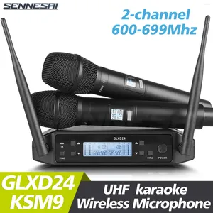 Microphones!GLXD24 KSM9 PROFESSIONNEMENT DUAL Microphone Microphone Système Home System Performances Performances UHF Dynamic 2 Channel Handheld