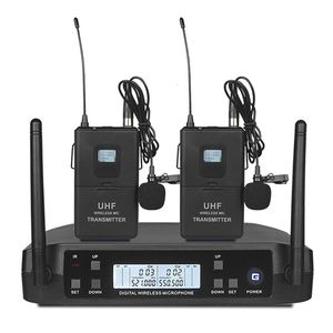 Micrófonos GLXD4 Transmisor dual UHF Micrófono inalámbrico con petaca de mano Auriculares de solapa Micrófono de diadema para sistema de karaoke Speech Party 221115