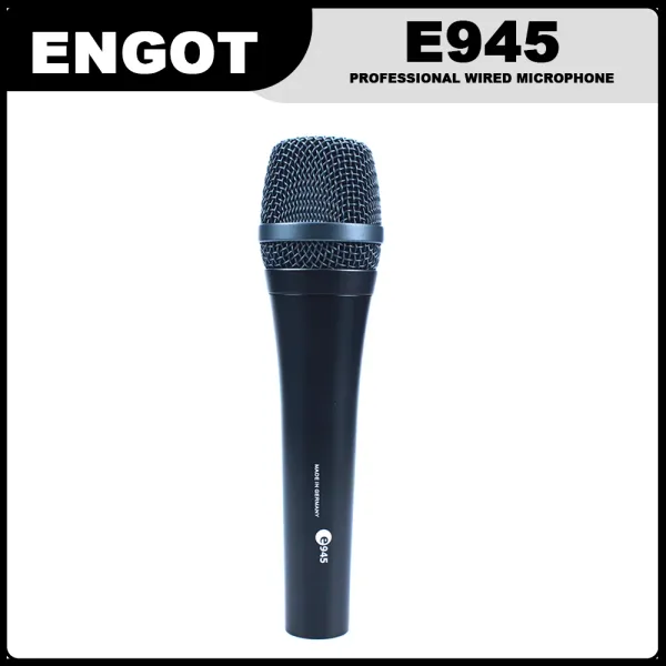 Les microphones notent un microphone vocal câblé supercardioïde dynamique avec un package individuel unique pour le micro Sennheiser E945