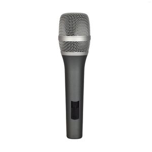 Microfoons Handmicrofoon Hoogwaardige metalen bedrade dynamische microtelefoon Ruisonderdrukkende microfoon