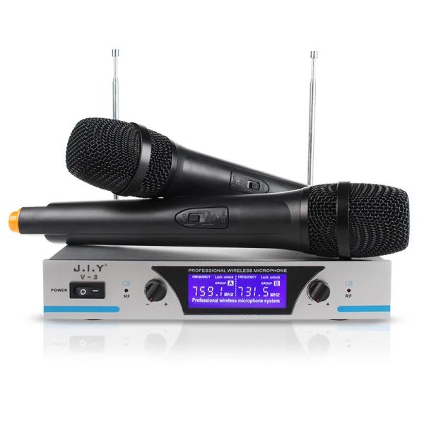 Microphones Handheld Wireless Karaoke Microphone Karaoke Player Home Karaoke Echo Mixer System Digital Sound Audio Mixer Singing Machine V3 +