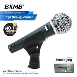 Microphones Beta58a Beta58a Professional Microphone Microphone Super en forme de cœur Beta58 Karaoke Live Vocal Stage Performance Dynamicq