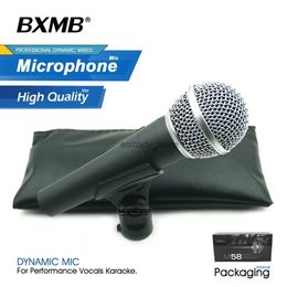 Microphones Microphone filaire professionnel de haute qualité SM58LC SM58 Dynamique en forme de cœur avec commutation utilisée pour la performance en direct karaokeq