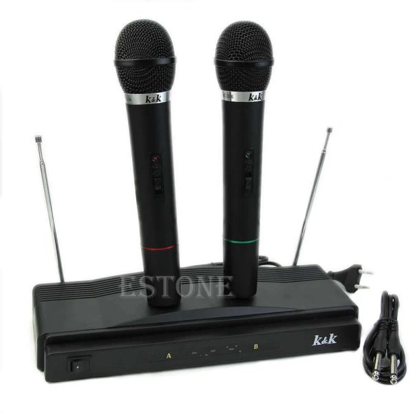 Microphones Système de microphone sans fil de haute qualité Double récepteur sans fil micro x micro