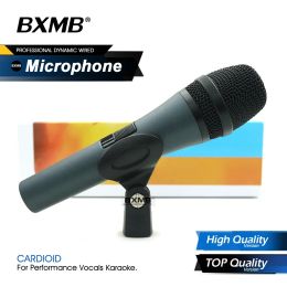 Microphones High / Top Quality Professional E845S E845 Microphone câblé dynamique avec interrupteur ON / OFF pour chant en direct Performance sur scène