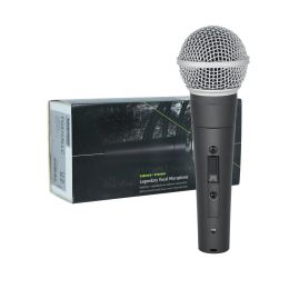 Microphones Highend 58LC Microphone filaire Professionnel Microphone cardioïde vocal dynamique, adapté au microphone de la salle de conférence de karaoké