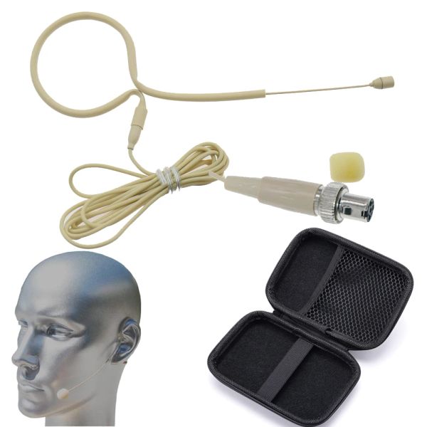 Microphones HighPormance Act6000 Earset suspendu microphone pour mipro bodypack body with hlipper boîtier mini 4pin xlr verrouillage de la fermeture à glissière