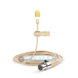 Microfoons Hixman Beige LM2SAW Omnidirectiona Lav Lavalier Rapel Condensor Microfoon voor Audio Technica Wireless Beltpack -zender