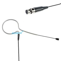 Microfoons Hixman Black EM1ev Single Ear Omnidirectional Earset Headset Microfoon voor Electrovoice RE1 RE2 Telex Wireless System TA4F