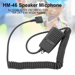 Microfoons HM-46 Handheld luidspreker Microfoon Hoge fitness met hoofdtelefoonaansluiting Gladde verbinding Mic Back Clip Two Way Radios