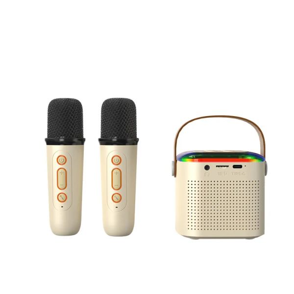 Microphones Home Family Singing Machine Microphone Karaoke Machine portable Bluetooth 5.3 Système d'enceintes PA avec 12 microphones sans fil