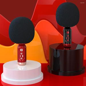 Microphones K2 sans fil Bluetooth Microphone Haut-parleur Karaoke Sound Multi-Fonction Chant pour la maison des enfants TV