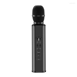 Microfoons K6 Wireless Microfoon Karaokes Player Recording Singing Bt4.1 Luidspreker draagbaar voor Android smartphone pc