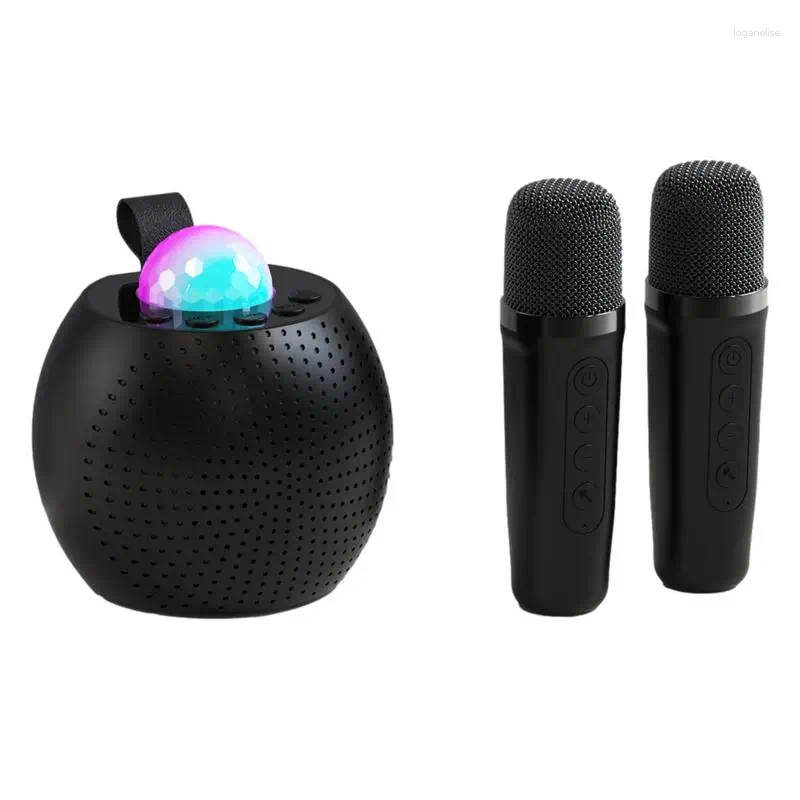 Microphones Karaoke Machine Voice Changing With 2 Wireless Light Design For Indoor Outdoor Fun