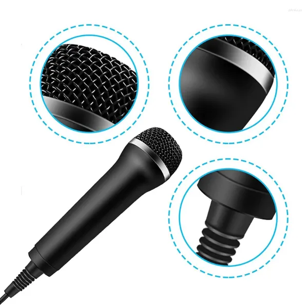 Microphones Karaoke Mic Universal USB Microphone filaire pour PlayStation 4 Switch Wii Xbox PC Chatting Network Enseignement de vidéoconférence