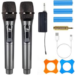 Microphones Karaoke Wireless Microphone Dynamic VHF Mic de poche pour la maison Sing Party Speech Church Club Show Meeting Room Home