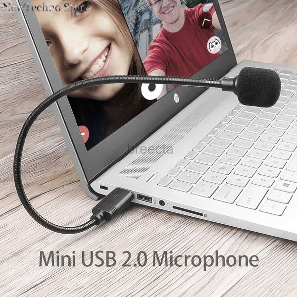 Micrófonos KEBIDU 2.0 Micrófono Mic Mic Mini Anti-Noise Audio Adaptador para portátiles/portátil/PC/MSN/Skype 240408