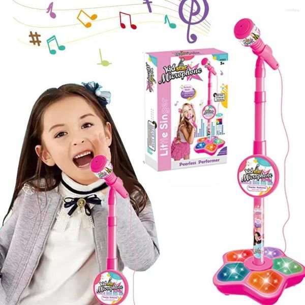 Microphones Kids Microphone avec stand karaoké Song Instrument Music Instrument Toys-entraînement du jouet éducatif Cadeau d'anniversaire pour Girl Boy