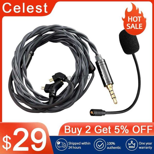 Micrófonos Kinera Celest RUYI Micrófono Cable para auriculares con brazo desmontable 0.78 2 pines / MMCX Música Juegos Esports Livestreaming Auriculares HKD230818