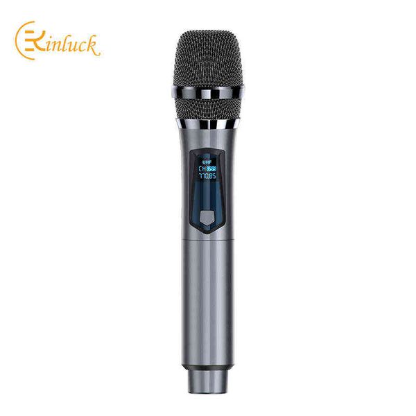 Microphones KINGLUCKY 2022 microphone sans fil segment U microphone un à deux avec récepteur FM scène professionnelle K chanson maison T220916