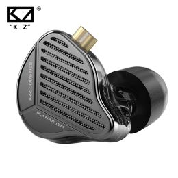 Microfoons KZ PR1 Pro inar oortelefoons 13,2 mm Planar Driver Magnetic IEM -hoofdtelefoon Hifi Bass Monitor Earbuds Sport Headset